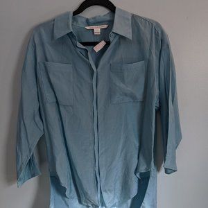 NWT Diane von Furstenberg Asymmetrical Button Down